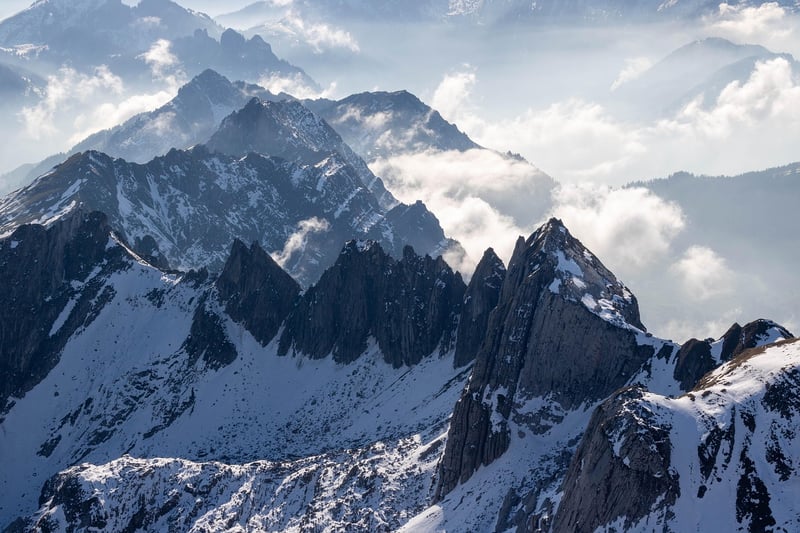Snowy Mountain Landscape